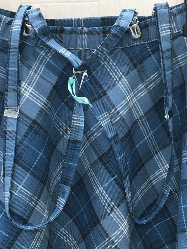 厚木田園幼稚園　園服スカート　サスペンダー付き　【0209623】