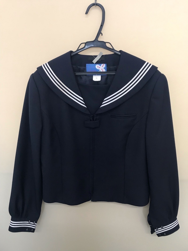 神奈川県 座間市立南中学校 セーラー服 【0301086】