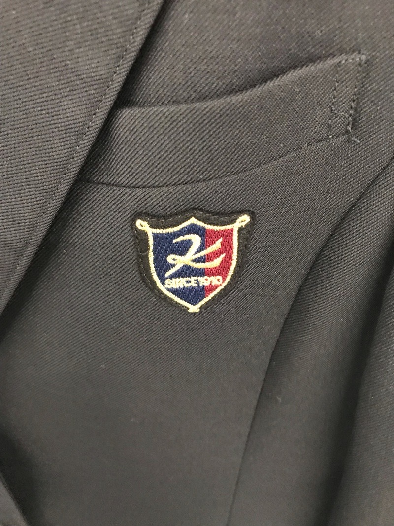 神奈川県　向上高校　女子ブレザー　旧ボタン　【0303386】