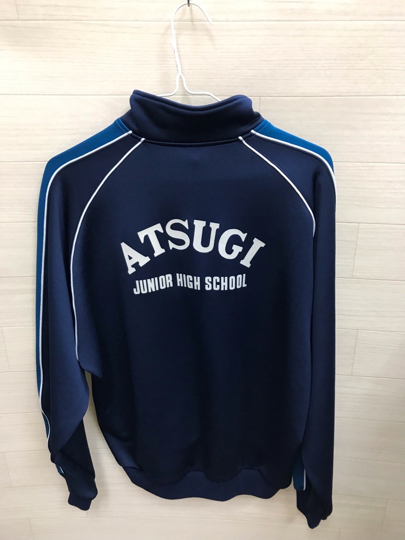 神奈川県　厚木中学校　ジャージ上　旧デザイン【0210907】