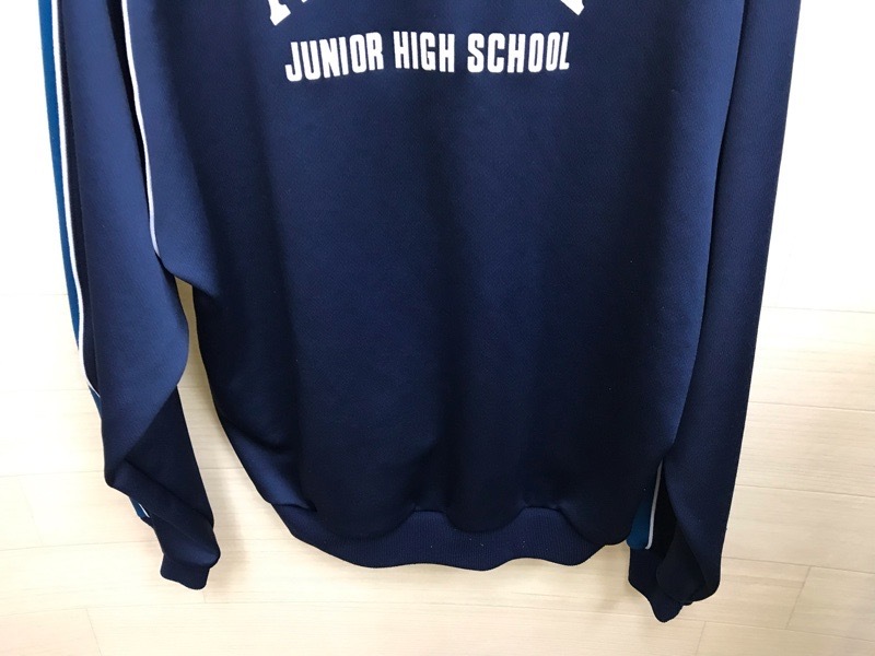 神奈川県　厚木中学校　ジャージ上　旧デザイン【0210907】