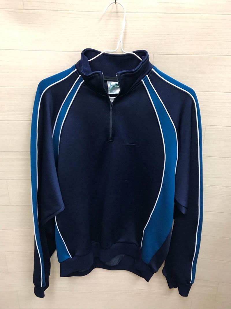 神奈川県　厚木中学校　ジャージ上　旧デザイン【0210907】