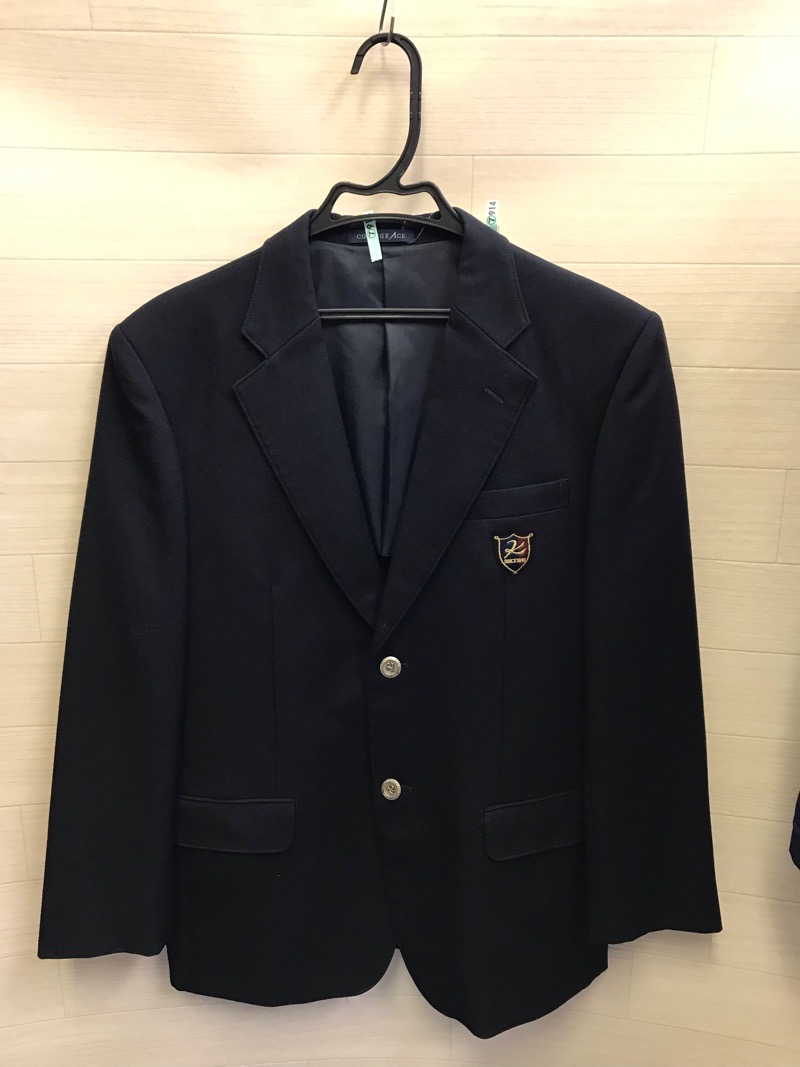 神奈川県 向上高校 男子ブレザー 旧ボタン【0207914】