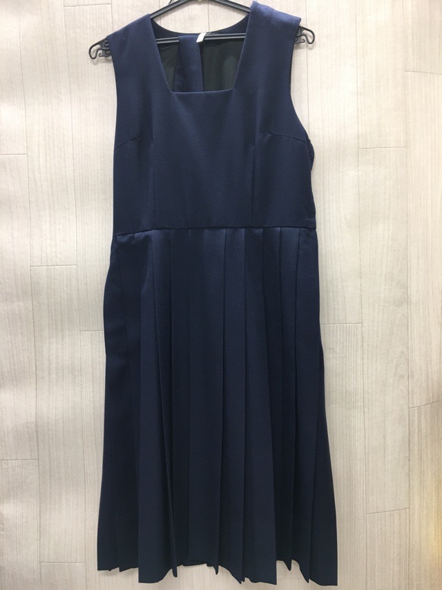 神奈川県　厚木中学校　ジャンバースカート（冬）【0209621】