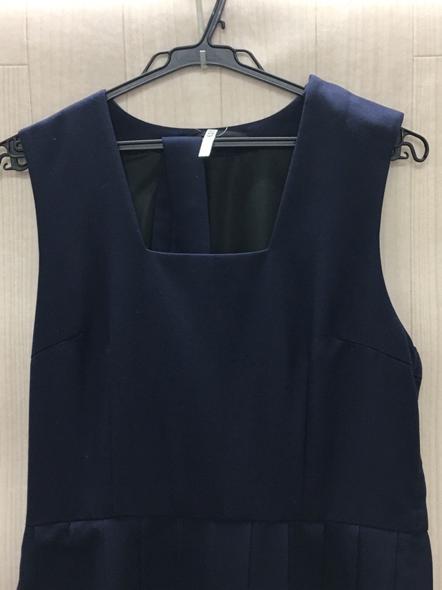 神奈川県　厚木中学校　ジャンバースカート（冬）【0209621】