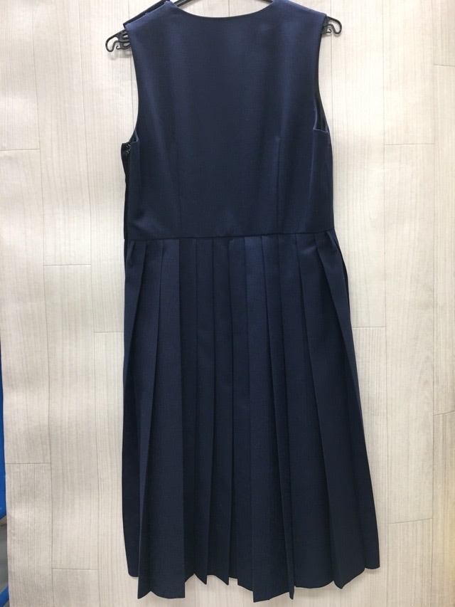 神奈川県　厚木中学校　ジャンバースカート（冬）【0209621】