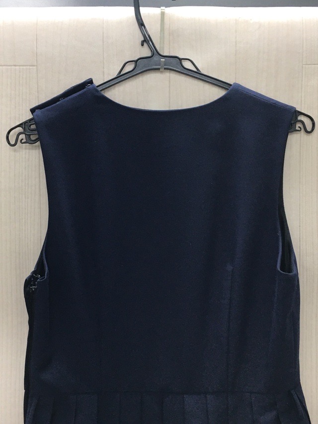 神奈川県　厚木中学校　ジャンバースカート（冬）【0209621】