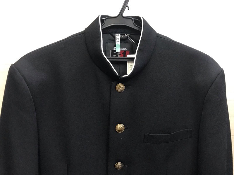 神奈川県　睦合中学校　学ラン　旧デザイン【0201313】