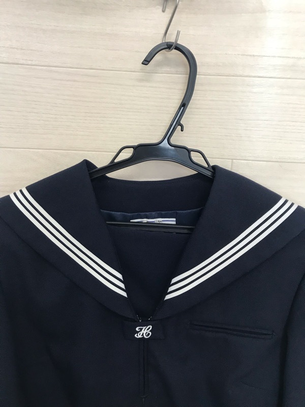 神奈川県　伊勢原中学校　セーラー服（冬）【0305803】