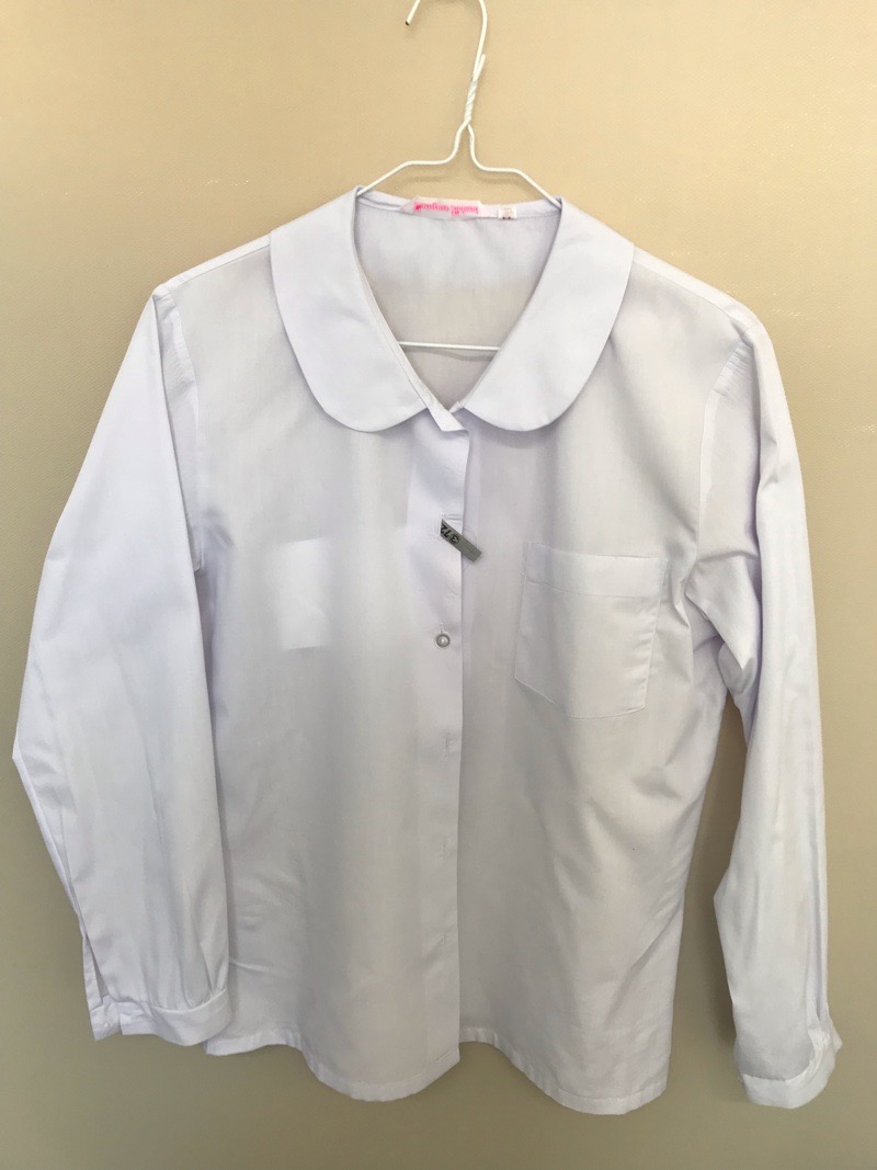 神奈川県　厚木中学校　ブラウス　【0303722】