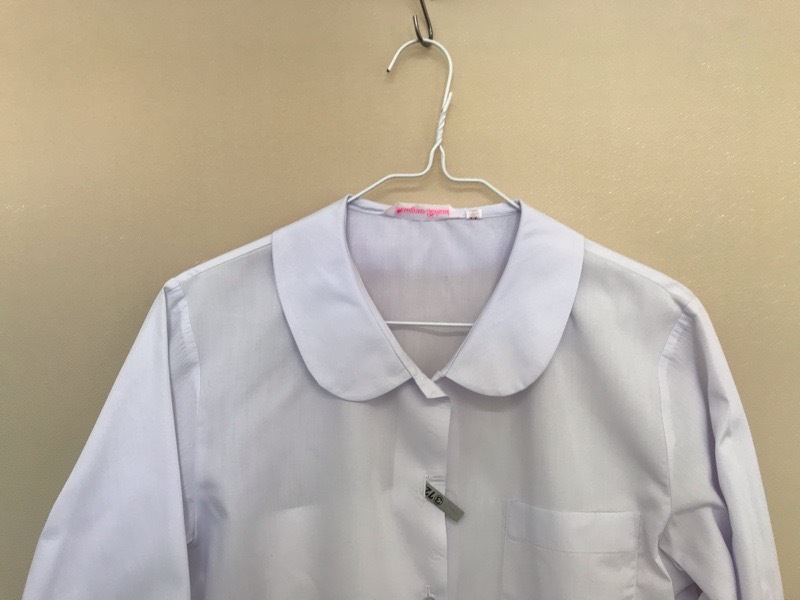 神奈川県　厚木中学校　ブラウス　【0303722】