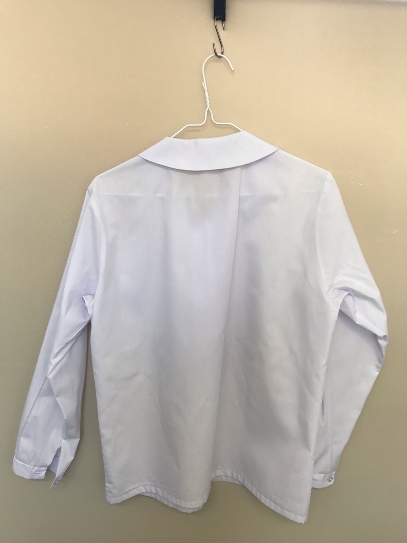 神奈川県　厚木中学校　ブラウス　【0303722】