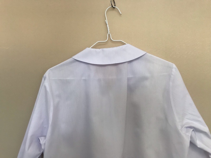 神奈川県　厚木中学校　ブラウス　【0303722】