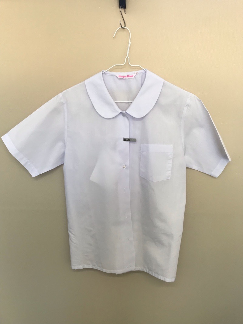 神奈川県　厚木中学校　ブラウス　【0303723】