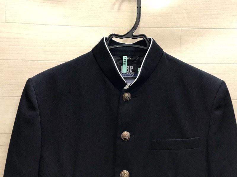 神奈川県　睦合中学校　学ラン　旧デザイン【0208612】