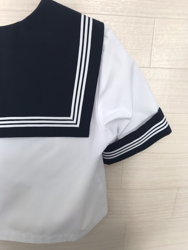 神奈川県 山王中学校 セーラー服(夏)【0306338】