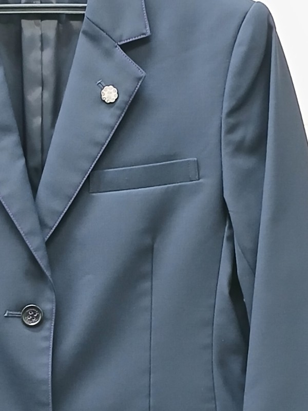 神奈川県　伊勢原高校　女子ブレザー（校章付）　【0304646】