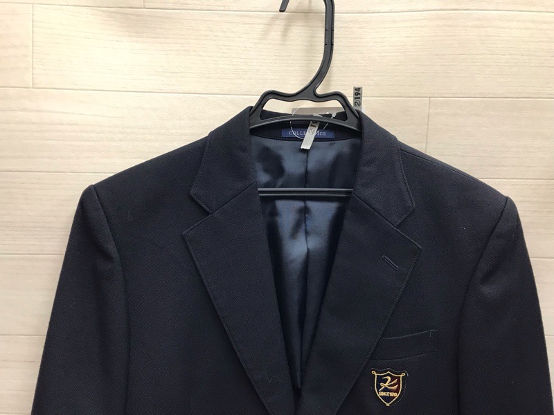 神奈川県 向上高校 男子ブレザー 旧ボタン【0302194】