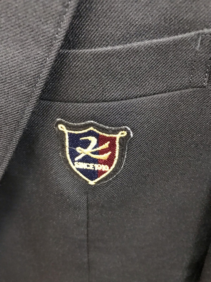 神奈川県 向上高校 男子ブレザー 旧ボタン【0302194】