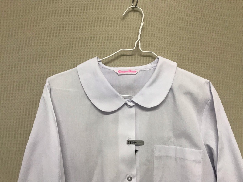 神奈川県　厚木中学校　ブラウス（長袖）【0304439】