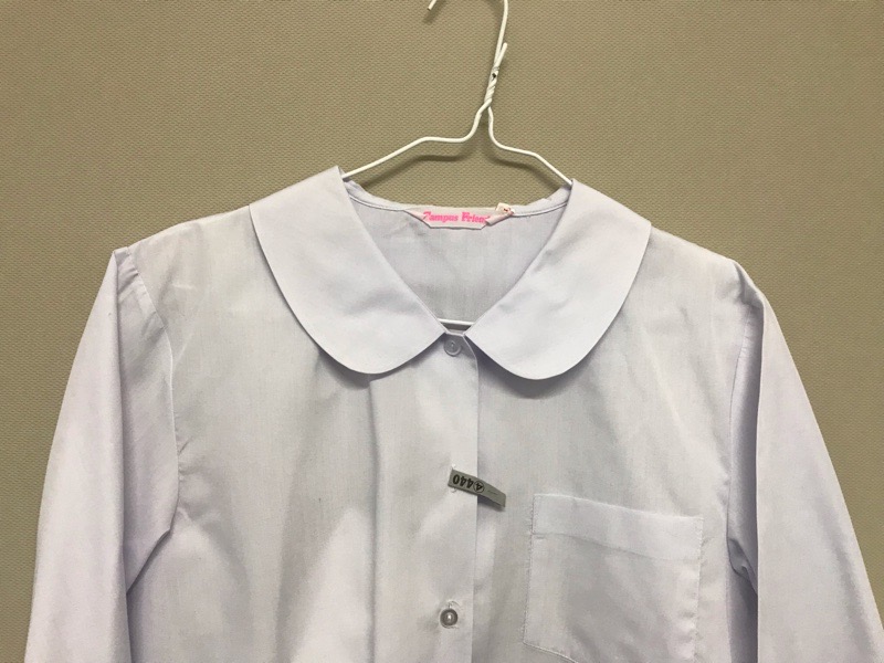 神奈川県　厚木中学校　ブラウス（長袖）【0304440】