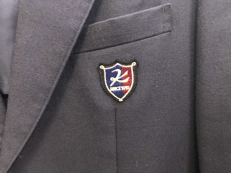 神奈川県　向上高校　男子ブレザー　旧ボタン【01010462】