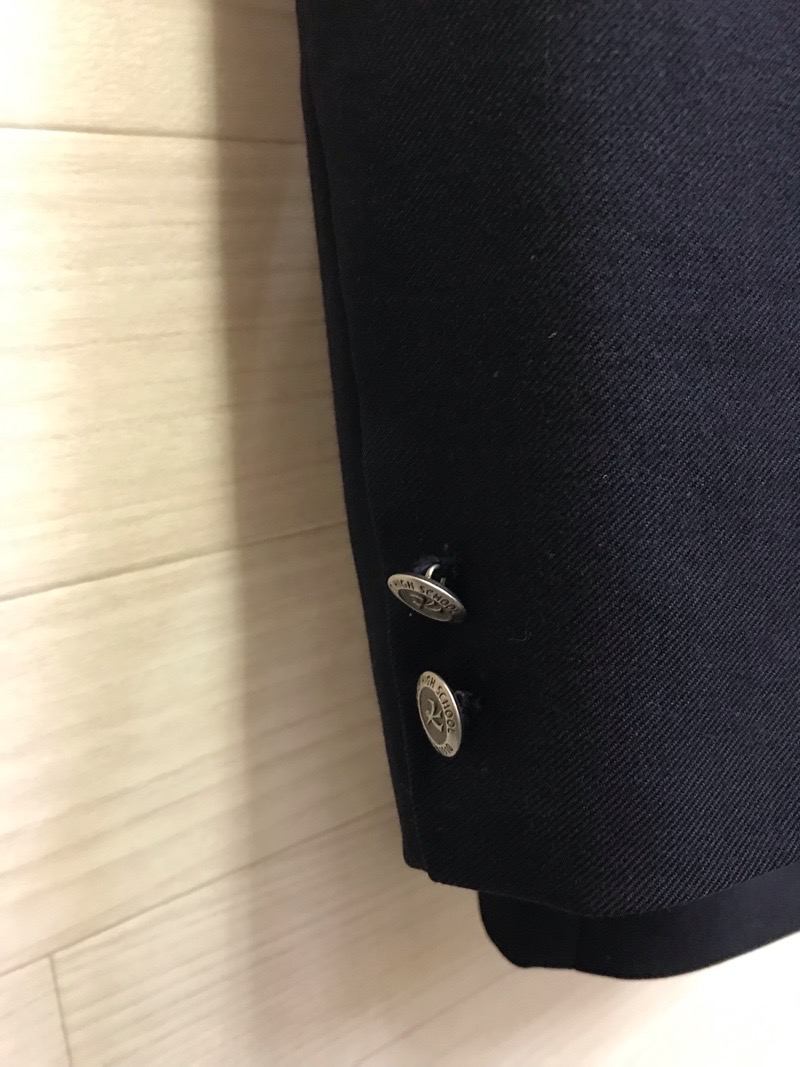 神奈川県 向上高校 男子ブレザー 旧ボタン【0109783】