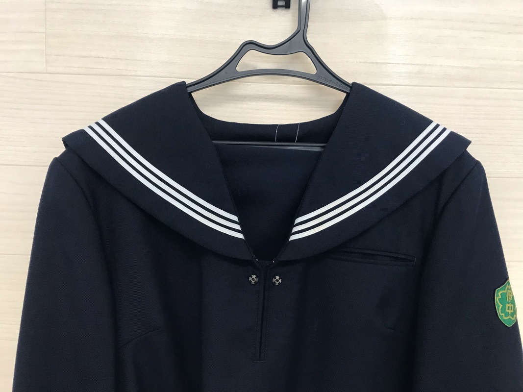 神奈川県　伊勢原中学校　セーラー服（冬）【0307078】