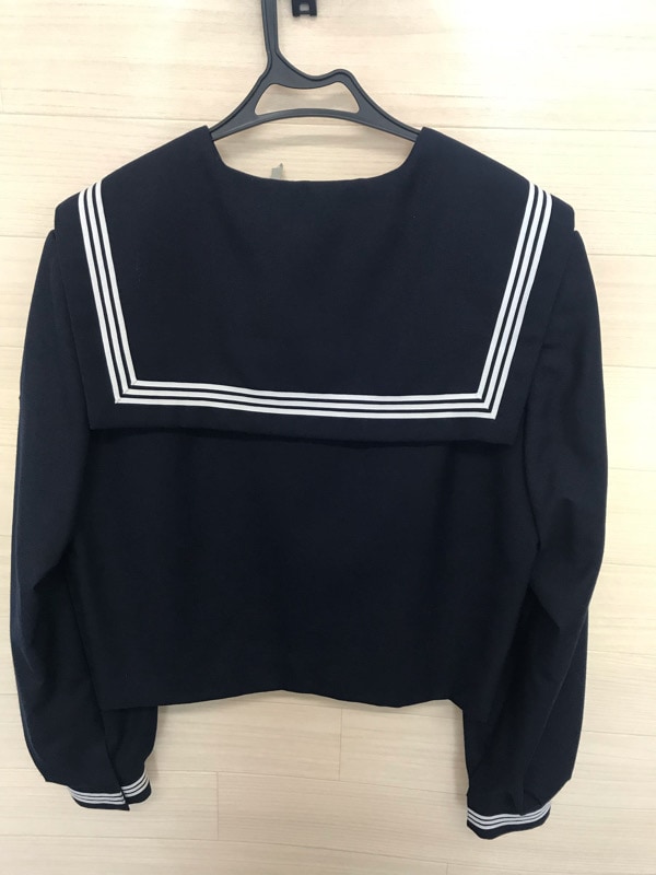 神奈川県　伊勢原中学校　セーラー服（冬）【0307078】