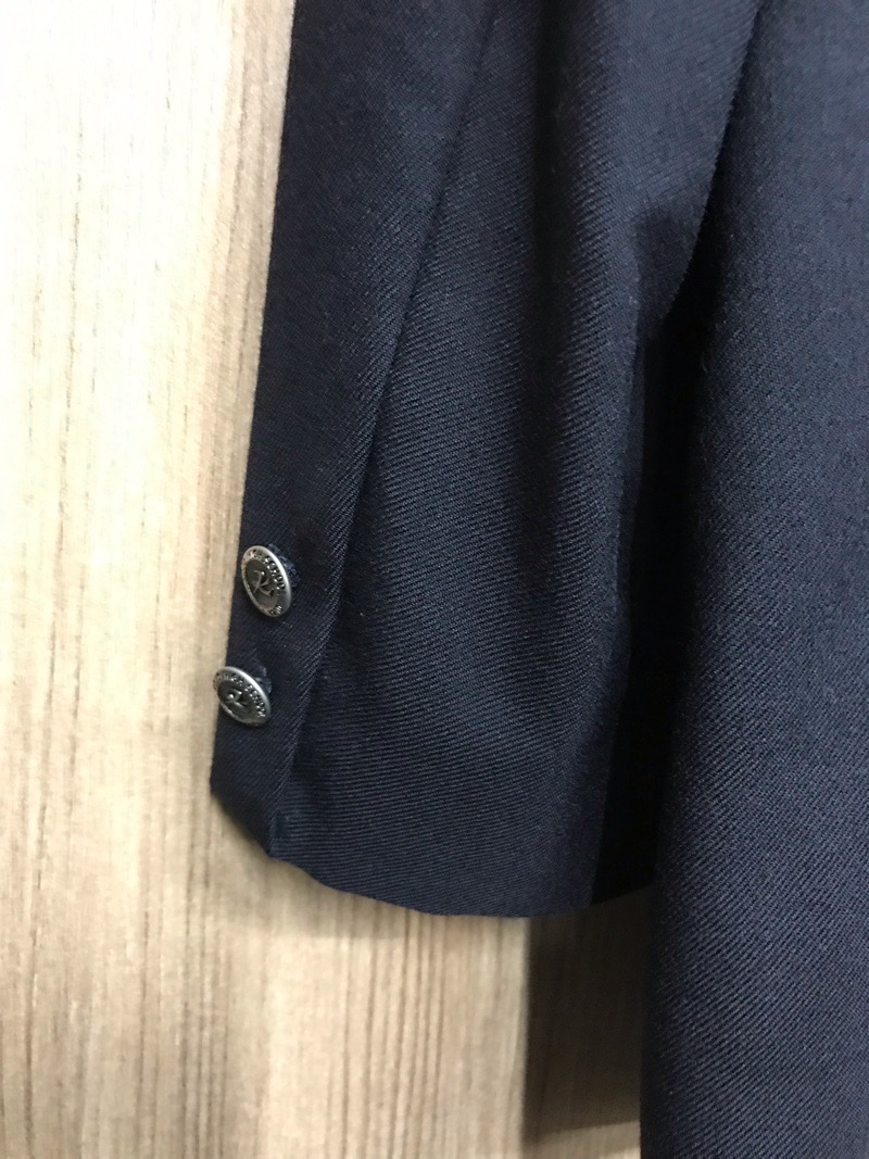 神奈川県 向上高校 男子ブレザー 旧ボタン【0108205】