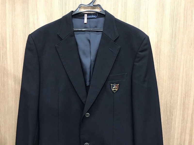 神奈川県 向上高校 男子ブレザー 旧ボタン【0108205】