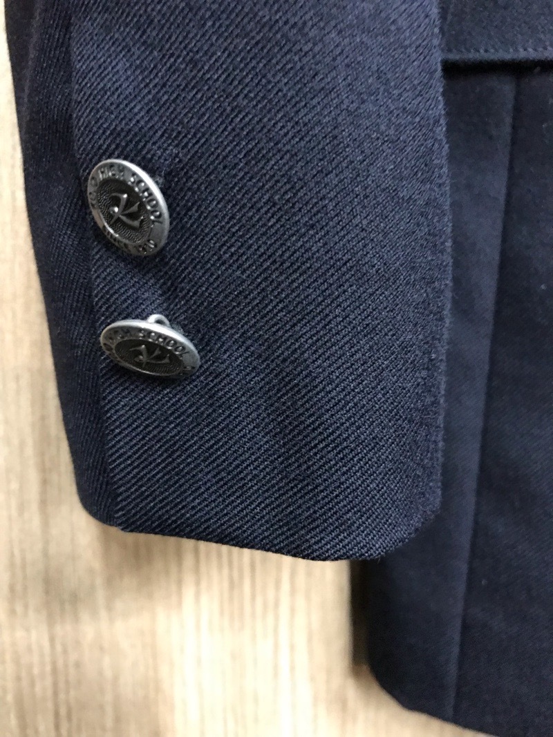 神奈川県 向上高校 男子ブレザー 旧ボタン【0108015】