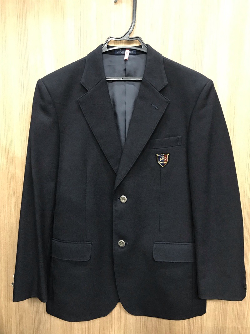 神奈川県 向上高校 男子ブレザー 旧ボタン【0108015】