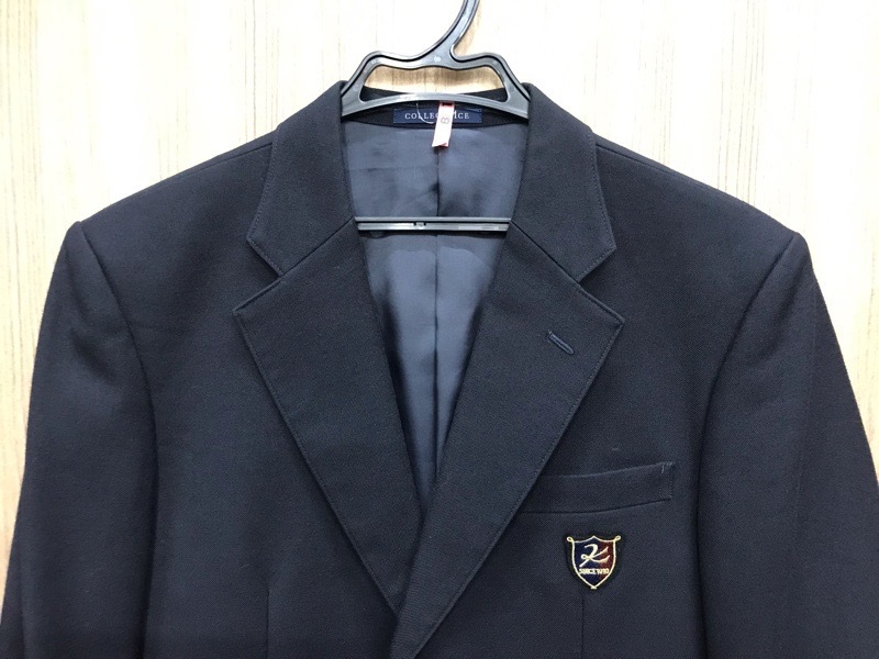 神奈川県 向上高校 男子ブレザー 旧ボタン【0108015】