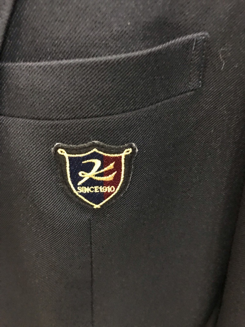 神奈川県 向上高校 男子ブレザー 旧ボタン【0210325】