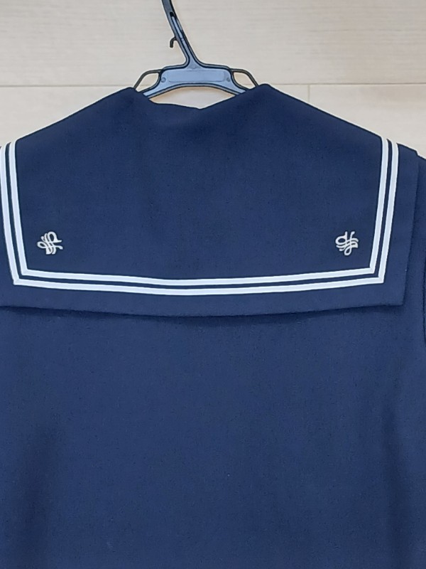 神奈川県　秦野市立渋沢中学校　セーラー服（冬）【0304887】