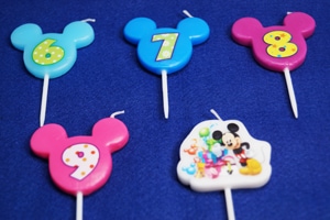 ディズニーキャラクター ナンバーキャンドル 6番 | 器具・機材・包装