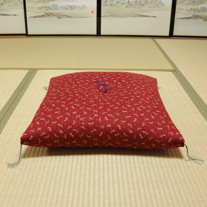 座布団 とんぼ 臙脂色 （えんじいろ） | 座布団 | | 京都 座布団