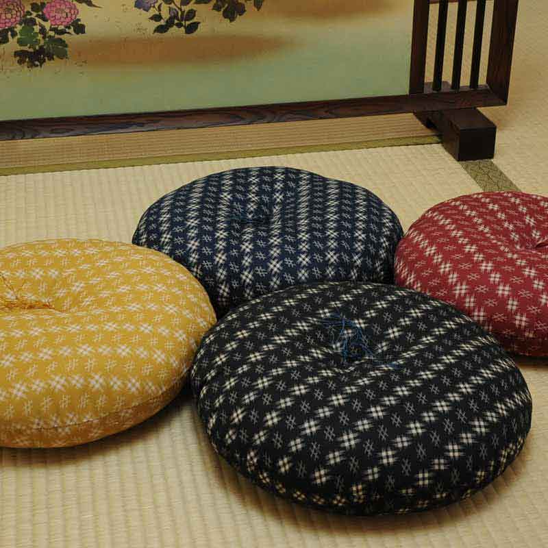 丸座布団 井絣(いがすり) | 丸座布団 | | 京都 座布団屋 くつろぎ本舗