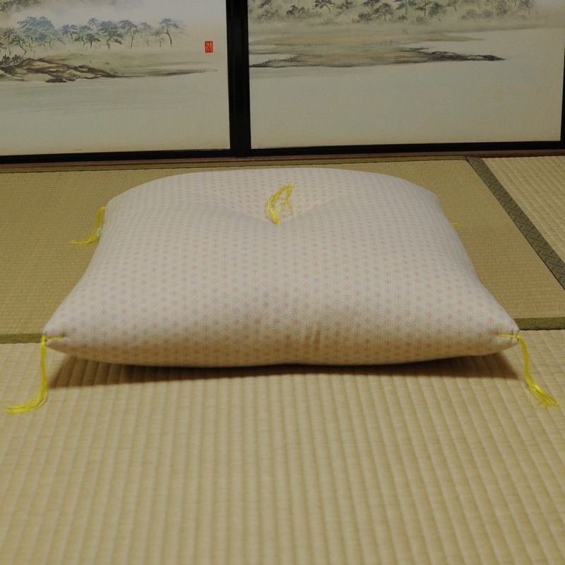 【最終お値下げです☆】座布団むら染古都もめん　リバーシブル 座布団 むら染古都もめん 臙脂色（えんじいろ） | 座布団