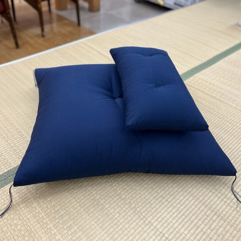 坐禅座布団 (大判座布団72x78cm+半座布団55x30cm) 座布団 京都 座布団屋 くつろぎ本舗 近藤ふとん店