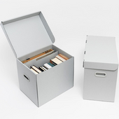 資料保存器材 中性紙保存箱 ファイルボックスR 角0用 B4