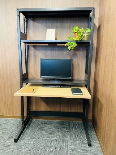 【最終値下】【美品】dinos デスクラック ブラック　説明書あり Amazon | ZXD pcデスク ラック付き 幅80cm×奥行50cm パソコン