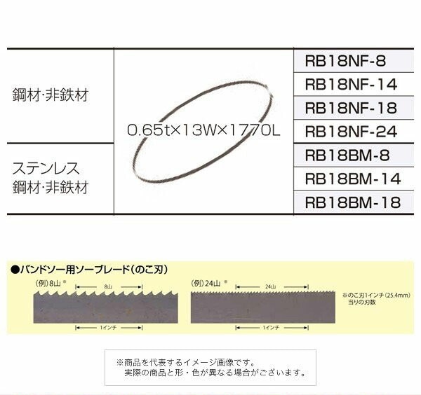 新ダイワ バンドソーブレード RB18NF-14【10本入り】