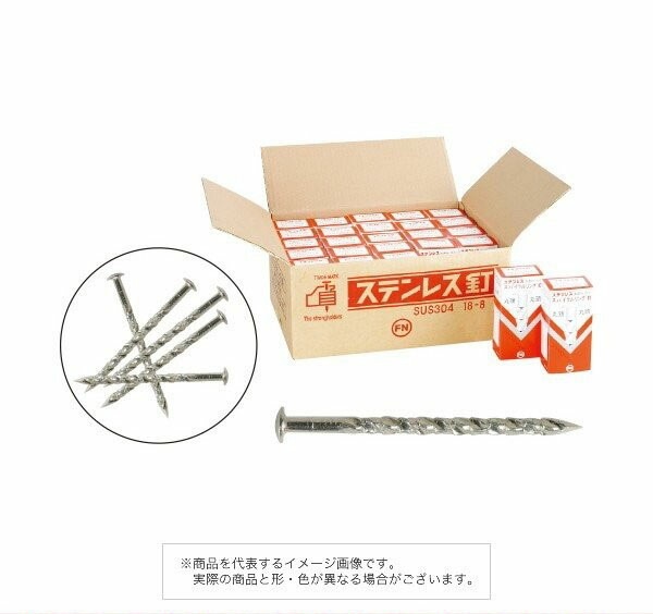 KNフジニッテイ株式会社 ステンレス・スパイラルリング釘 丸頭 #11×65