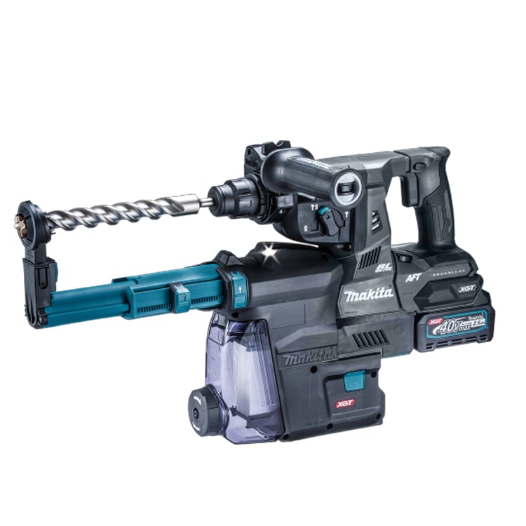 マキタ makita 28mm充電式ハンマドリル HR001GDXVB（黒）集じんシステム付（コンクリート穴あけ専用）バッテリ・充電器・ケース付き