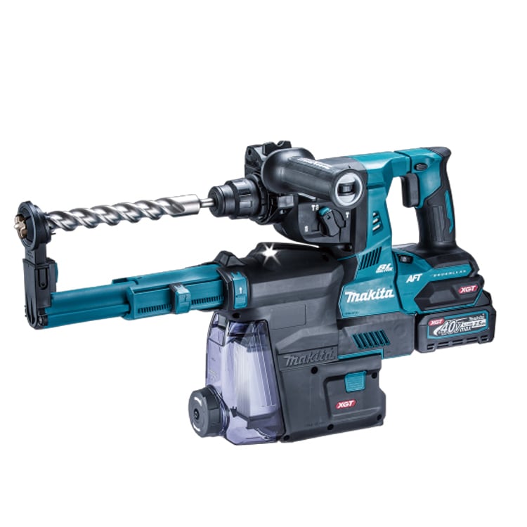 マキタ makita 28mm充電式ハンマドリル HR001GRDXV 集じんシステム付（コンクリート穴あけ専用）バッテリ・充電器・ケース付き
