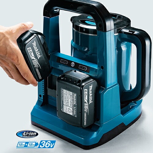 マキタ充電式ケトルKT360DZW白2台 マキタ 36V充電式ケトル 白 本体 KT360DZWの通販｜ラジオ