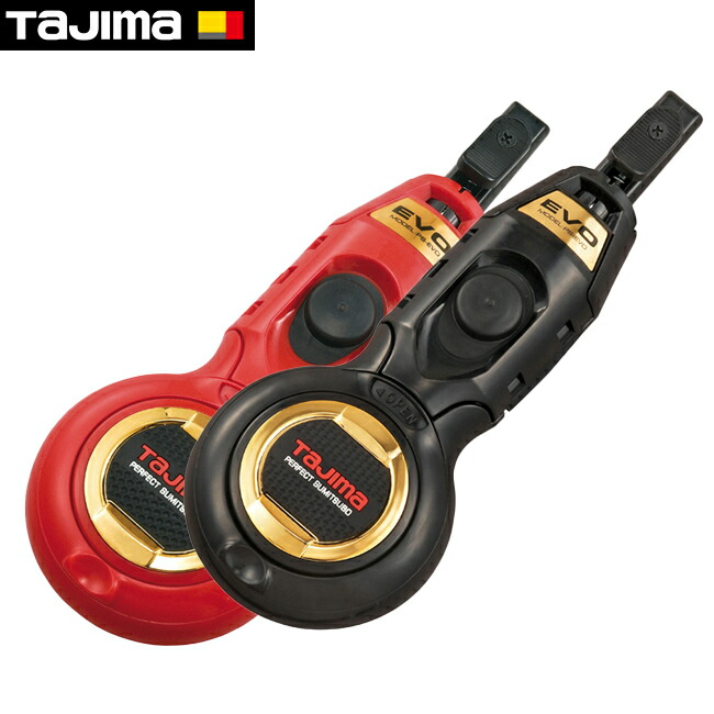 tajima【タジマ】パーフェクト墨つぼEVO-M（赤/黒）