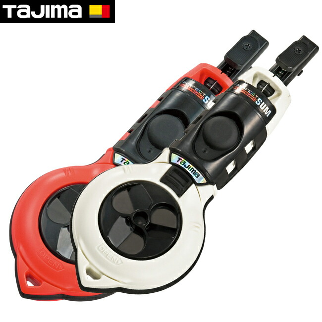 tajima【タジマ】パーフェクト墨つぼ（赤/白）